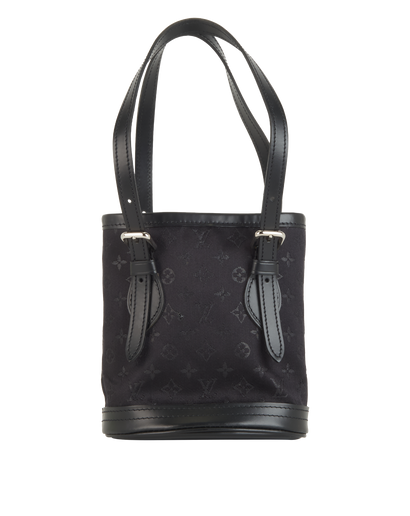 Mini Bucket Bag, &pound;350, Handbags, Black, Canvas, Front view